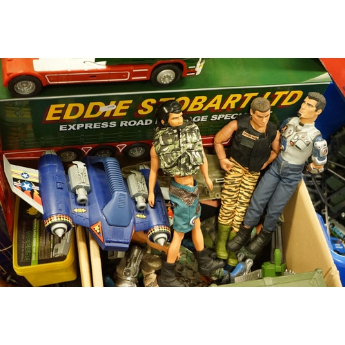 356 - Quantity of diecast & action figures to include Hasbro Action Man (14 x figures, clothing, boots & w... 