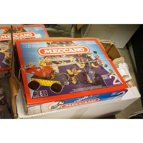 360 - Meccano - Large quantity of Meccano from the mid 20th C onwards to include 12 x boxed sets featuring... 