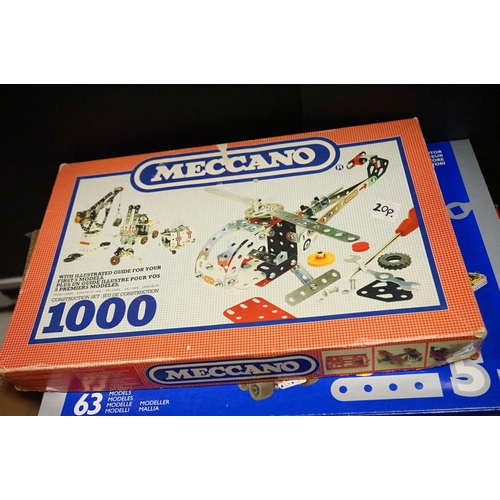 360 - Meccano - Large quantity of Meccano from the mid 20th C onwards to include 12 x boxed sets featuring... 