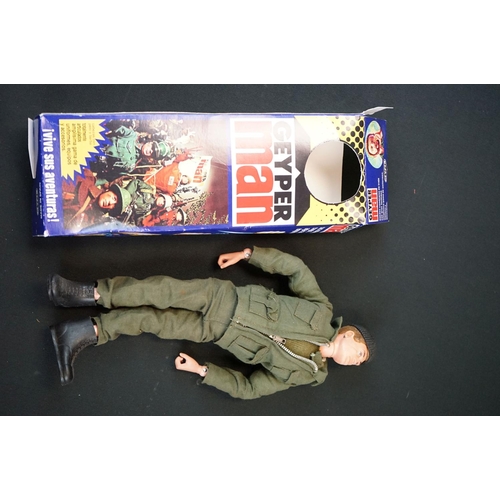 374 - Action Man - Five original figures with various reproduction boxes, plus a boxed AM Palitoy Task For... 