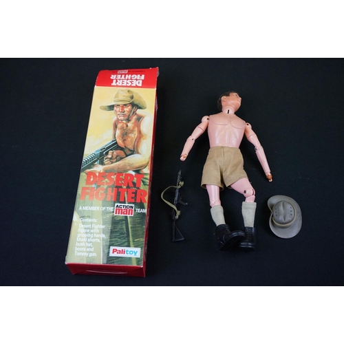 374 - Action Man - Five original figures with various reproduction boxes, plus a boxed AM Palitoy Task For... 