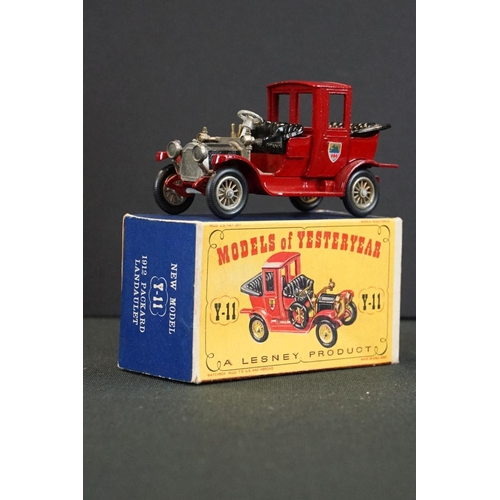 1237 - Eight boxed Matchbox diecast models to include King Size No 5 Foden Truck in yellow, 73 Model A Ford... 