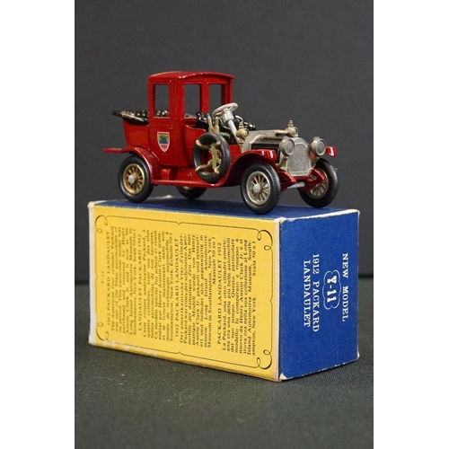 1237 - Eight boxed Matchbox diecast models to include King Size No 5 Foden Truck in yellow, 73 Model A Ford... 