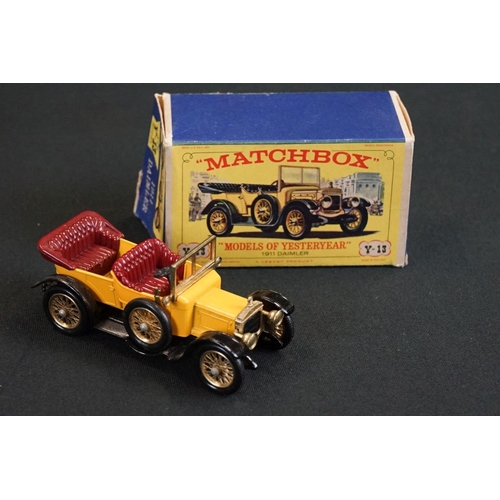 1237 - Eight boxed Matchbox diecast models to include King Size No 5 Foden Truck in yellow, 73 Model A Ford... 