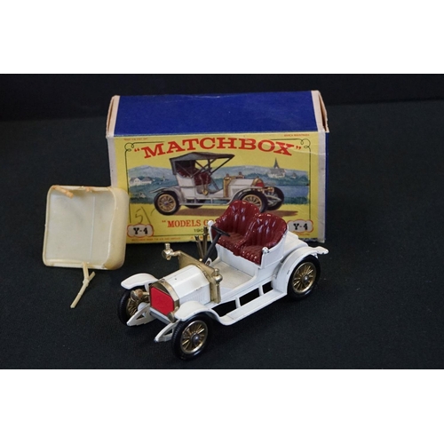 1237 - Eight boxed Matchbox diecast models to include King Size No 5 Foden Truck in yellow, 73 Model A Ford... 