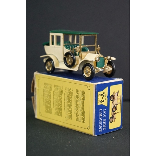 1237 - Eight boxed Matchbox diecast models to include King Size No 5 Foden Truck in yellow, 73 Model A Ford... 