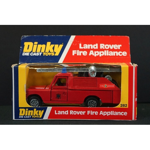 1238 - Eight Boxed Dinky diecast models, police and fire related, to include 195 Fire Chief's Car, 254 Poli... 