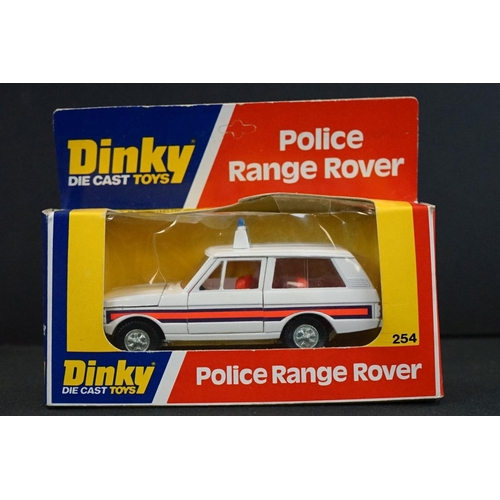 1238 - Eight Boxed Dinky diecast models, police and fire related, to include 195 Fire Chief's Car, 254 Poli... 