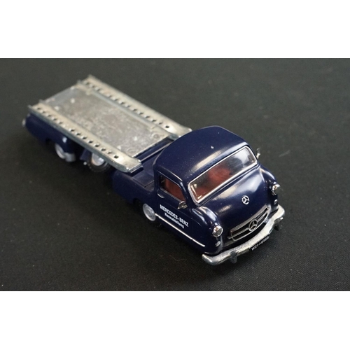 1243 - Four boxed diecast models to include Conrad 103401 LE Mercedes Benz 1955 Racing Car Transporter with... 