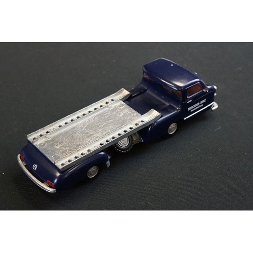 1243 - Four boxed diecast models to include Conrad 103401 LE Mercedes Benz 1955 Racing Car Transporter with... 