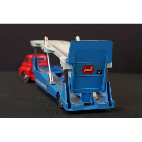 1244 - Boxed Corgi Major 1101 Carrimore Car Transporter diecast model, diecast gd with some paint chips, gd... 