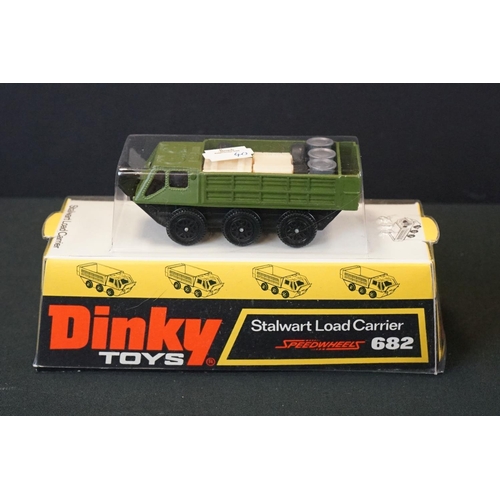 1245 - Six Boxed Dinky military diecast models to include 3 x Speedwheels (682 Stalwart Load Carrier, 681 D... 