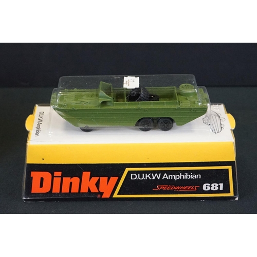 1245 - Six Boxed Dinky military diecast models to include 3 x Speedwheels (682 Stalwart Load Carrier, 681 D... 