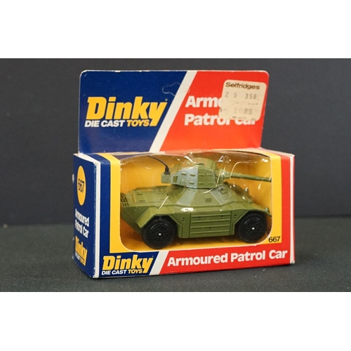 1245 - Six Boxed Dinky military diecast models to include 3 x Speedwheels (682 Stalwart Load Carrier, 681 D... 