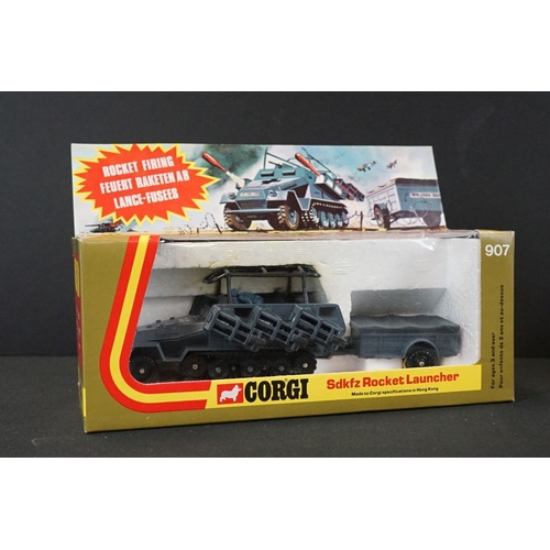 1246 - Four Boxed Corgi military diecast models to include a Corgi Gift Set 10 Tank Transporter and Centuri... 