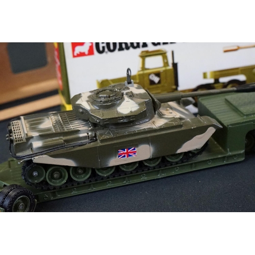 1246 - Four Boxed Corgi military diecast models to include a Corgi Gift Set 10 Tank Transporter and Centuri... 