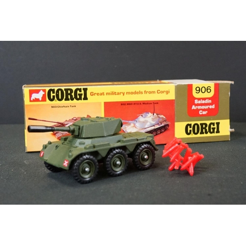 1246 - Four Boxed Corgi military diecast models to include a Corgi Gift Set 10 Tank Transporter and Centuri... 