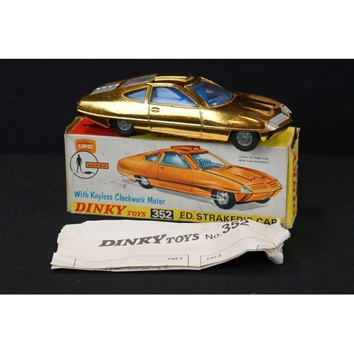 1251 - Two boxed Dinky Gerry Anderson's UFO diecast models to include 352 Ed Straker's Car in metallic gold... 