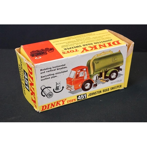 1252 - Two boxed Dinky diecast models to include 978 Refuse Wagon with 2 x dustbins (box gd) and 451 Johnst... 