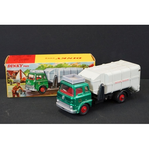 1252 - Two boxed Dinky diecast models to include 978 Refuse Wagon with 2 x dustbins (box gd) and 451 Johnst... 