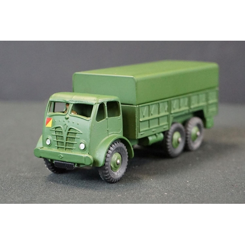 1253 - Three Boxed Dinky Supertoys military diecast models to include a 642 Pressure Refueller, 651 Centuri... 