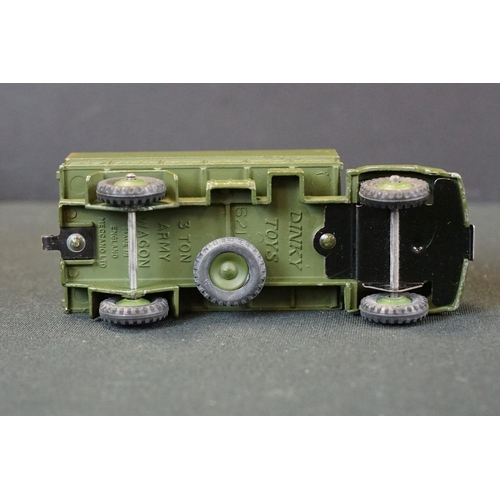 1254 - 10 Boxed Dinky military diecast models to include a 643 Army Water Tanker, 621 3-Ton Army Wagon, 651... 