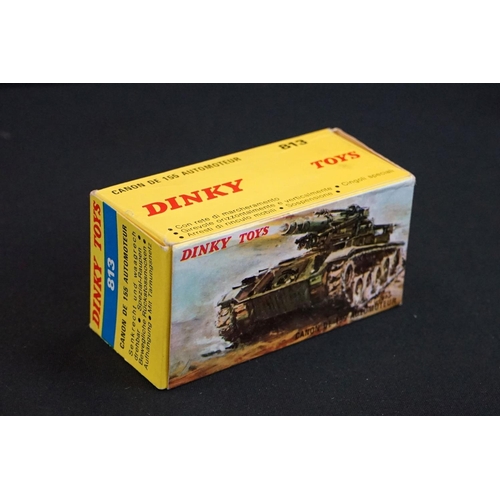 1256 - Six Boxed Dinky French military diecast models to include 813 Canon De 155 Automoteur, 814 AML Panha... 