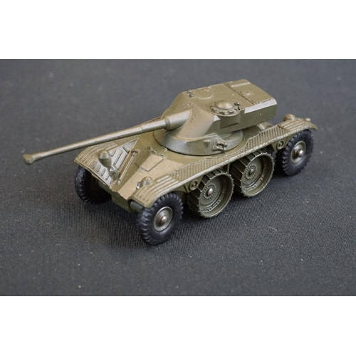 1256 - Six Boxed Dinky French military diecast models to include 813 Canon De 155 Automoteur, 814 AML Panha... 