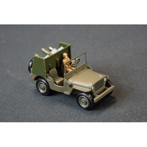 1256 - Six Boxed Dinky French military diecast models to include 813 Canon De 155 Automoteur, 814 AML Panha... 