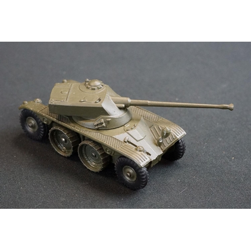 1256 - Six Boxed Dinky French military diecast models to include 813 Canon De 155 Automoteur, 814 AML Panha... 