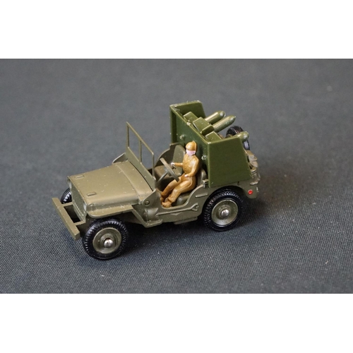 1256 - Six Boxed Dinky French military diecast models to include 813 Canon De 155 Automoteur, 814 AML Panha... 