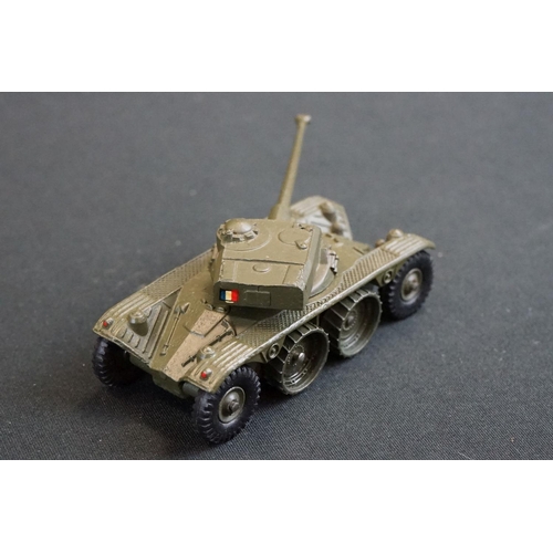 1256 - Six Boxed Dinky French military diecast models to include 813 Canon De 155 Automoteur, 814 AML Panha... 