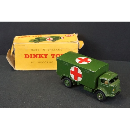 1257 - Seven Boxed Dinky military diecast models to include 2 x 677 Armoured Command Vehicles, 822 Half-Tra... 