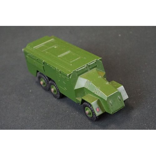 1257 - Seven Boxed Dinky military diecast models to include 2 x 677 Armoured Command Vehicles, 822 Half-Tra... 