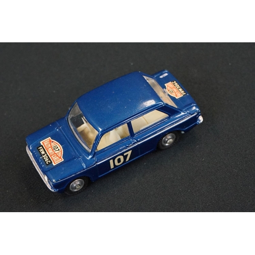 1305 - Boxed Corgi 328 Hillman Imp in Monte Carlo Trim diecast model in metallic blue, race number 107, die... 