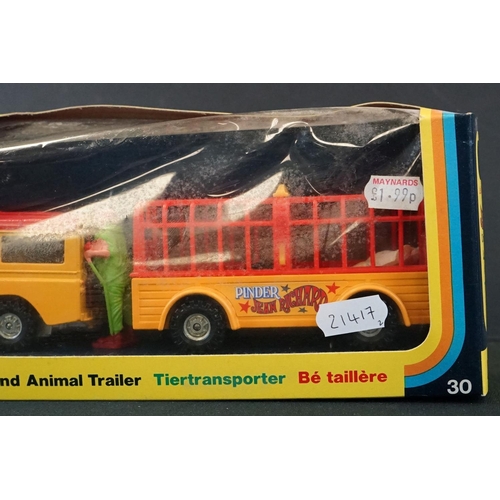 1310 - Two boxed Corgi Jean Richard diecast models to include 30 Land Rover and Animal Trailer and 426 Book... 