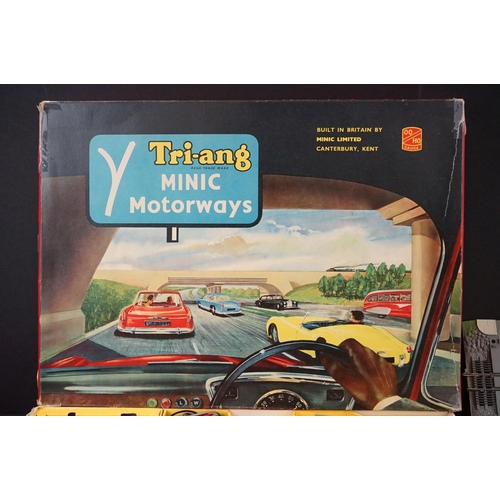 1364A - Boxed Triang M.1511 Minic Motorways set, appearing complete with slot cars along with boxed RM901 Le... 