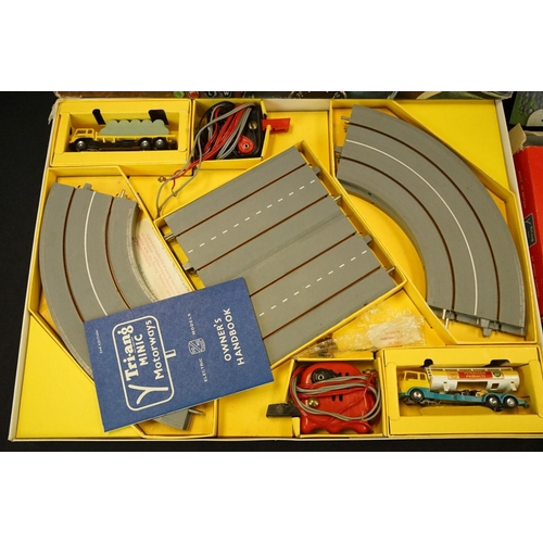 1364A - Boxed Triang M.1511 Minic Motorways set, appearing complete with slot cars along with boxed RM901 Le... 