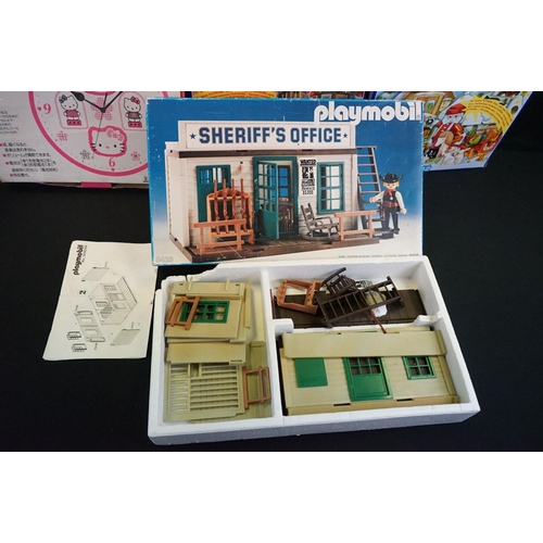 221 - Quantity of Playmobil to include boxed Sheriffs Office, 3 x boxed Advent Calendars (3993, 3978 & 394... 