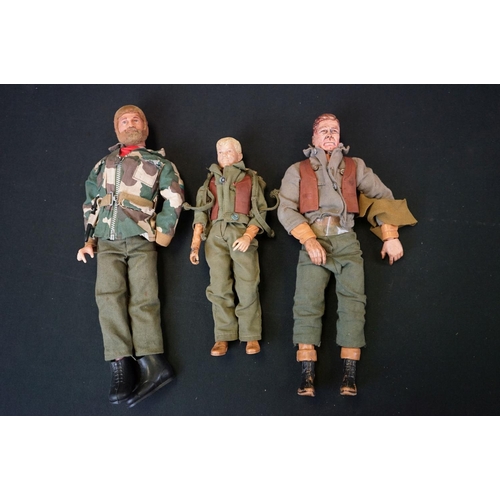 366 - Action Man - 11 Original Pedigree Action Man figures in original outfits, condition varies with some... 