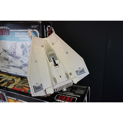 368 - Star Wars - Three original boxed Palitoy vehicle sets to include Millennium Falcon, Rebel Armoured S... 