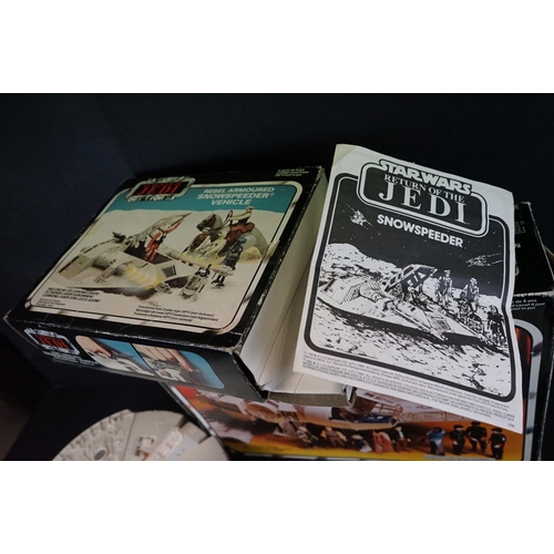 368 - Star Wars - Three original boxed Palitoy vehicle sets to include Millennium Falcon, Rebel Armoured S... 