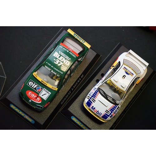 371A - Collection of mixed toys to include 2 x cased Scalextric slot cars (Renault Laguna 98 & Subaru Impre... 