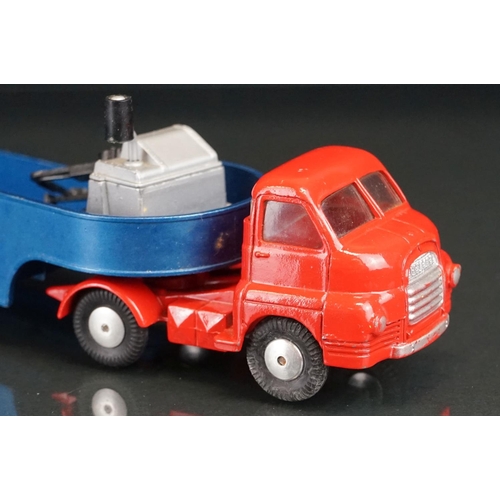 1004 - Boxed Corgi Major 1100 Carrimore Low Loader diecast model with red cab and blue trailer, diecast vg ... 