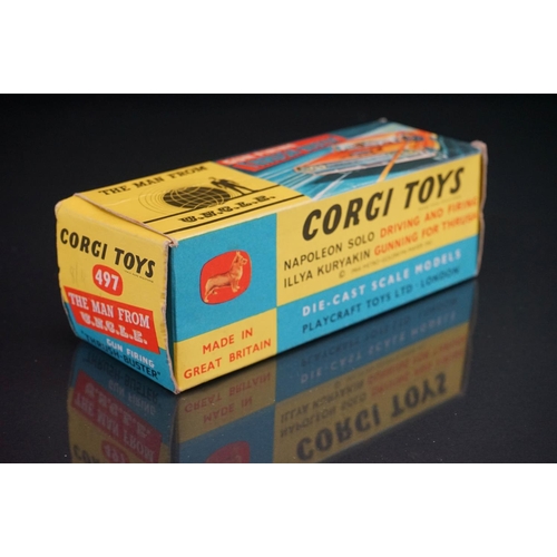 1006 - Boxed Corgi 497 The Man From UNCLE Thrushbuster diecast model, no Waverly ring, diecast vg, inner di... 