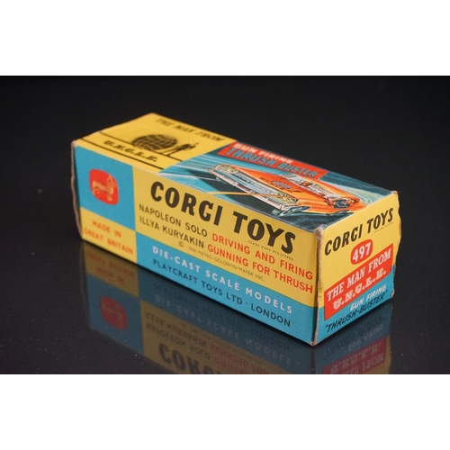 1006 - Boxed Corgi 497 The Man From UNCLE Thrushbuster diecast model, no Waverly ring, diecast vg, inner di... 