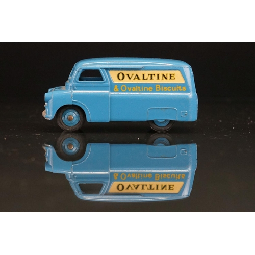 1007 - Boxed Dinky 481 Bedford 10 cwt Van Ovaltine diecast model with blue hubs, decals & diecast vg, box v... 