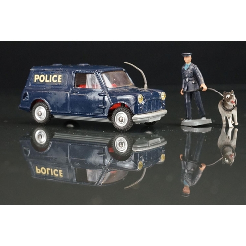 1009 - Boxed Corgi 448 BMC Mini Police Van with Tracker Dog diecast model, complete with both figures, diec... 