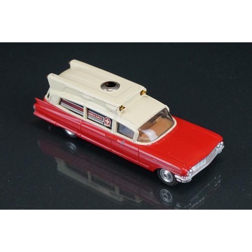 1013 - Four boxed Corgi diecast models to include 437 Superior Ambulance on Cadillac chassis (missing light... 