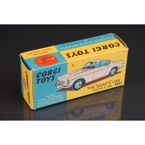 1014 - Boxed Corgi 258 The Saint's Car Volvo P1800 diecast model, diecast with minimal marks and a little g... 